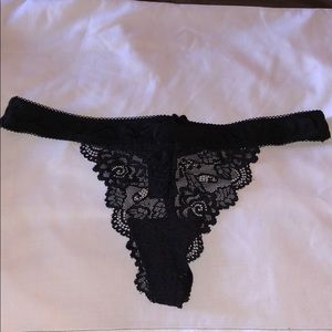 Frederick’s of Hollywood black thong XL